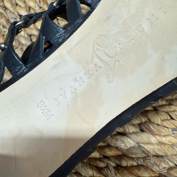 Ivanka Trump Black Strappy Heels 9.5 - Picture 8 of 8
